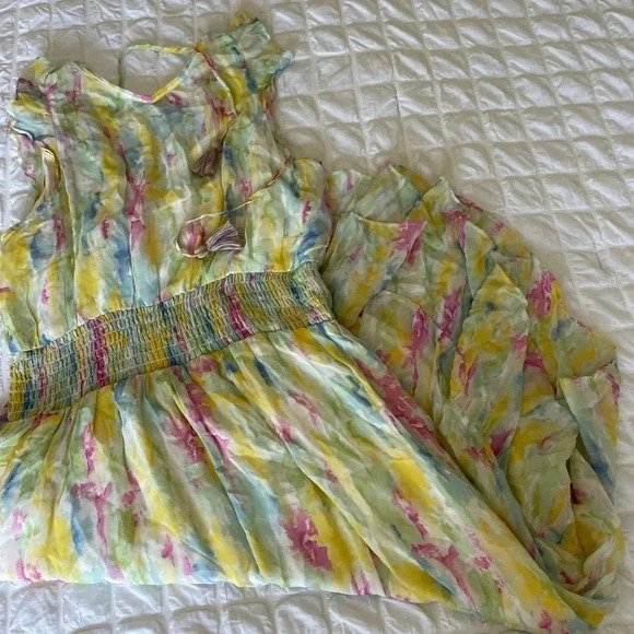 Anthropologie watercolor maxi dress - Picture 8 of 12